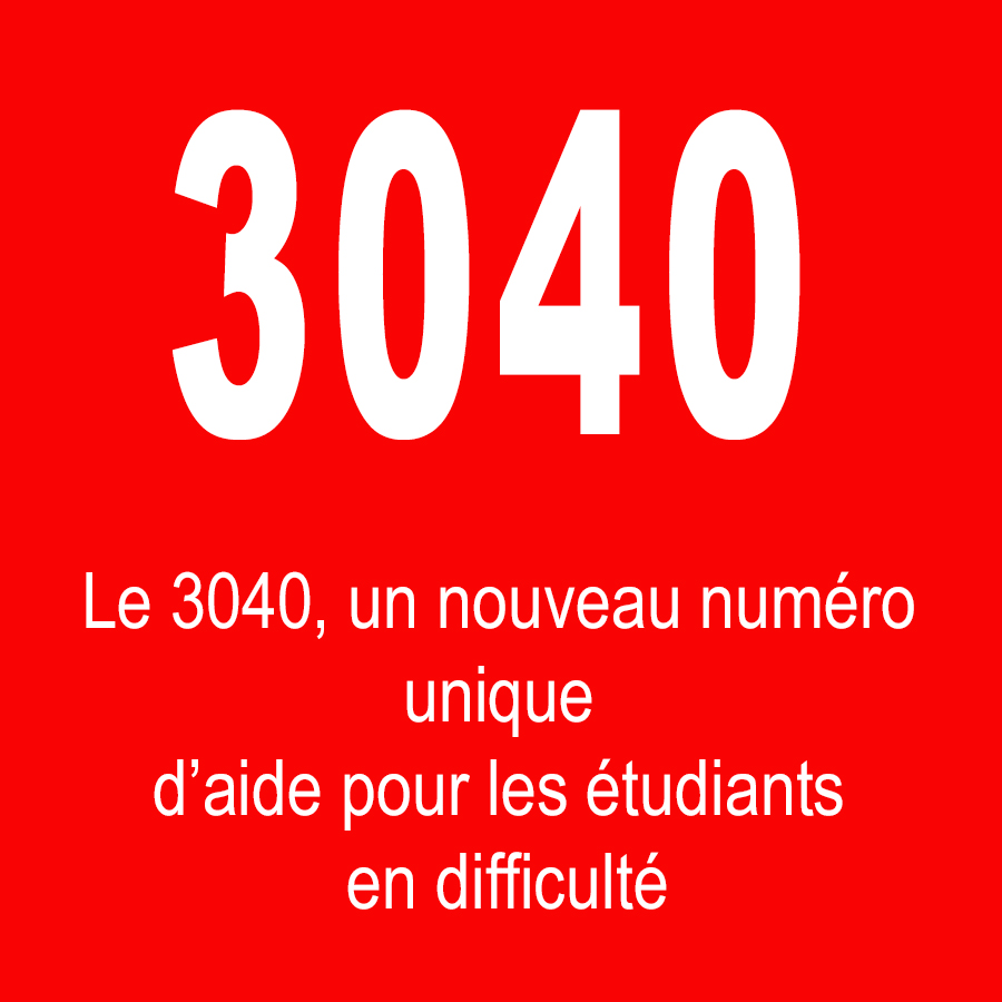 un nouveau numéro unique d’aide pour les étudiants en difficulté